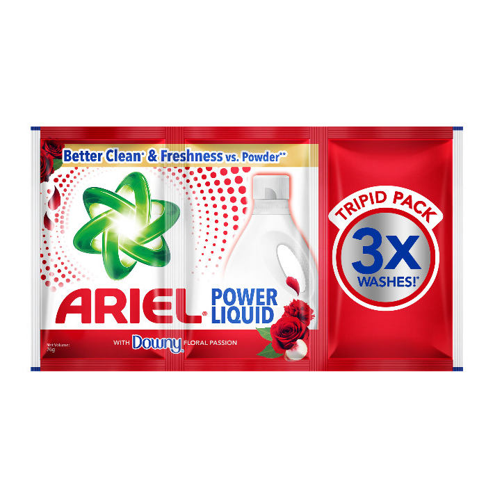 Ariel Laundry Liquid Detergent Triquids Floral Passion 76g 6s Shopee