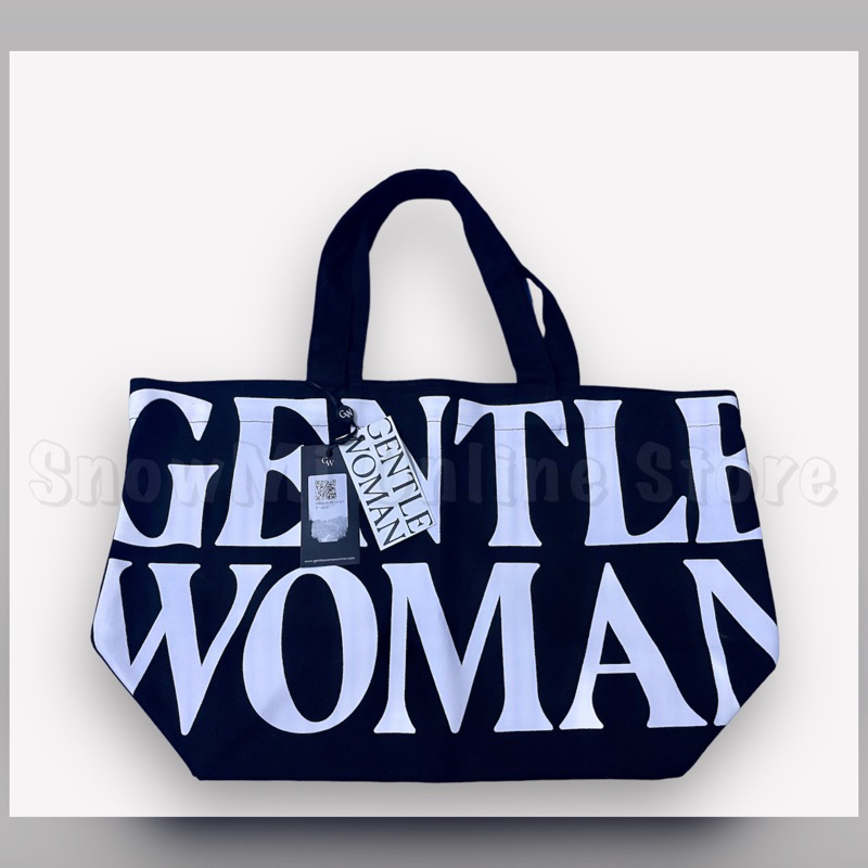 GENTLEWOMAN CANVAS TOTE BAG BLACK Shopee Philippines