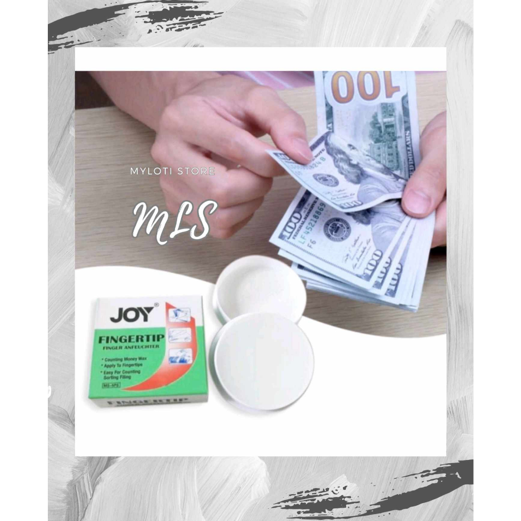 MLS Joy Fingertip Moistener Counting Money Wax, 10g and 20g Shopee