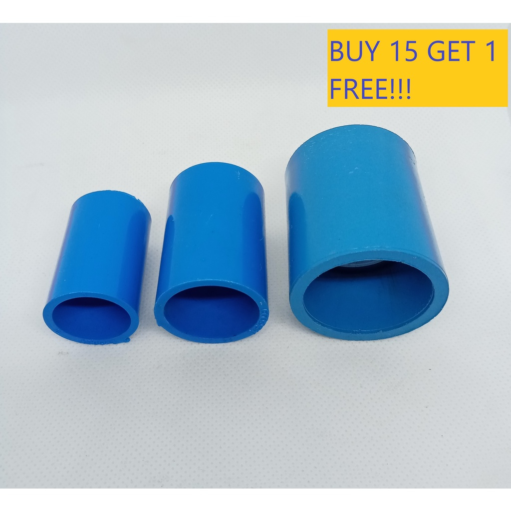 CCS/ECODEX Pvc Coupling Blue For Waterline 1/2" 3/4" 1" (BUY 15 GET 1