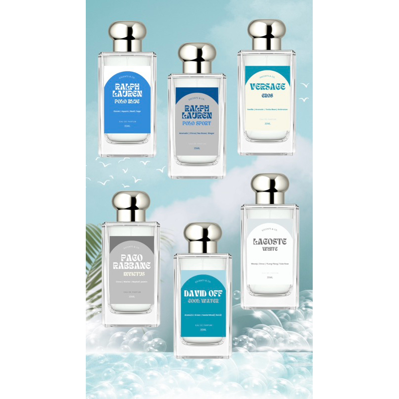 30 Fragrance Oil Based for Men / Inspired Parfum / 100ml / 150ml