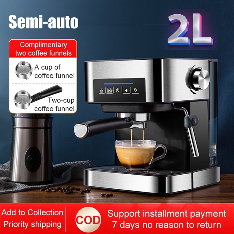 Coffee machine home small with grinding allinone semiautomatic