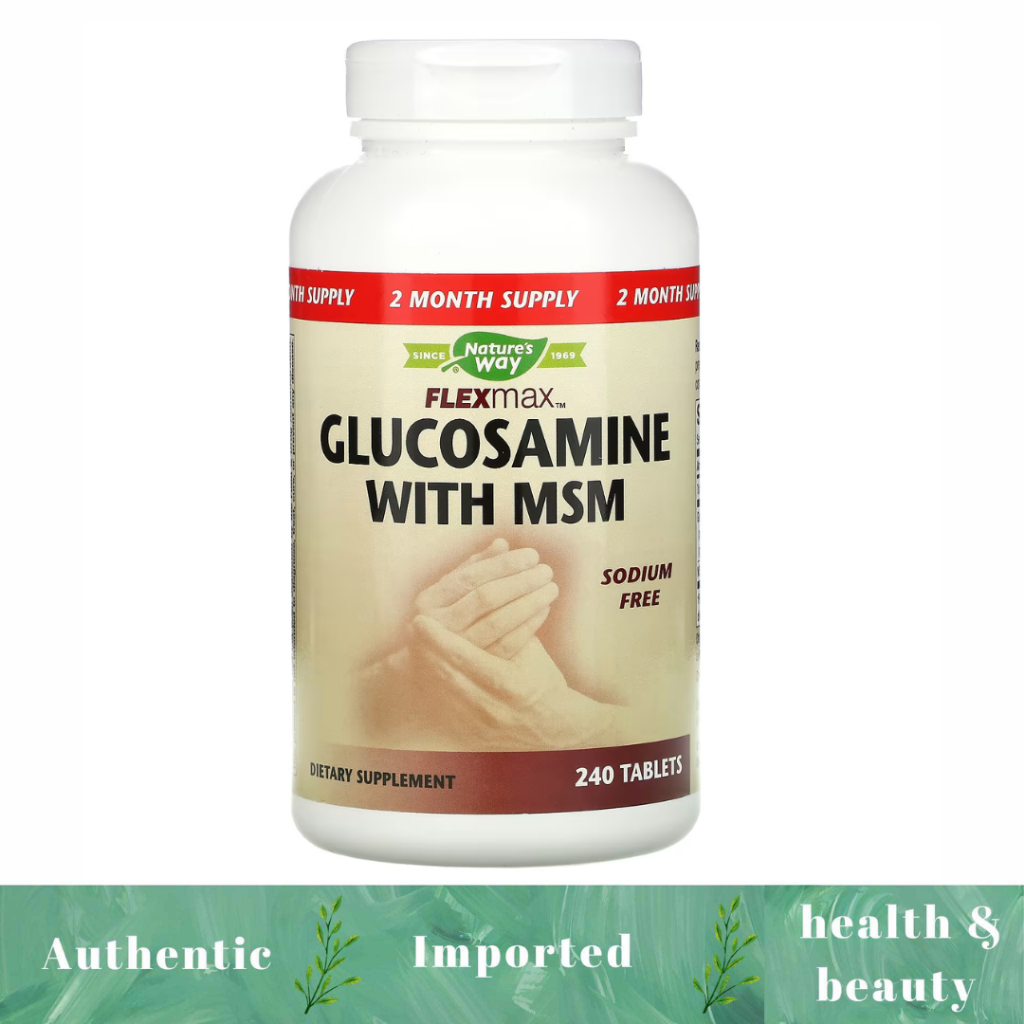 Nature's Way, Flexmax, Glucosamine with MSM, Sodium Free, 240 Tablets