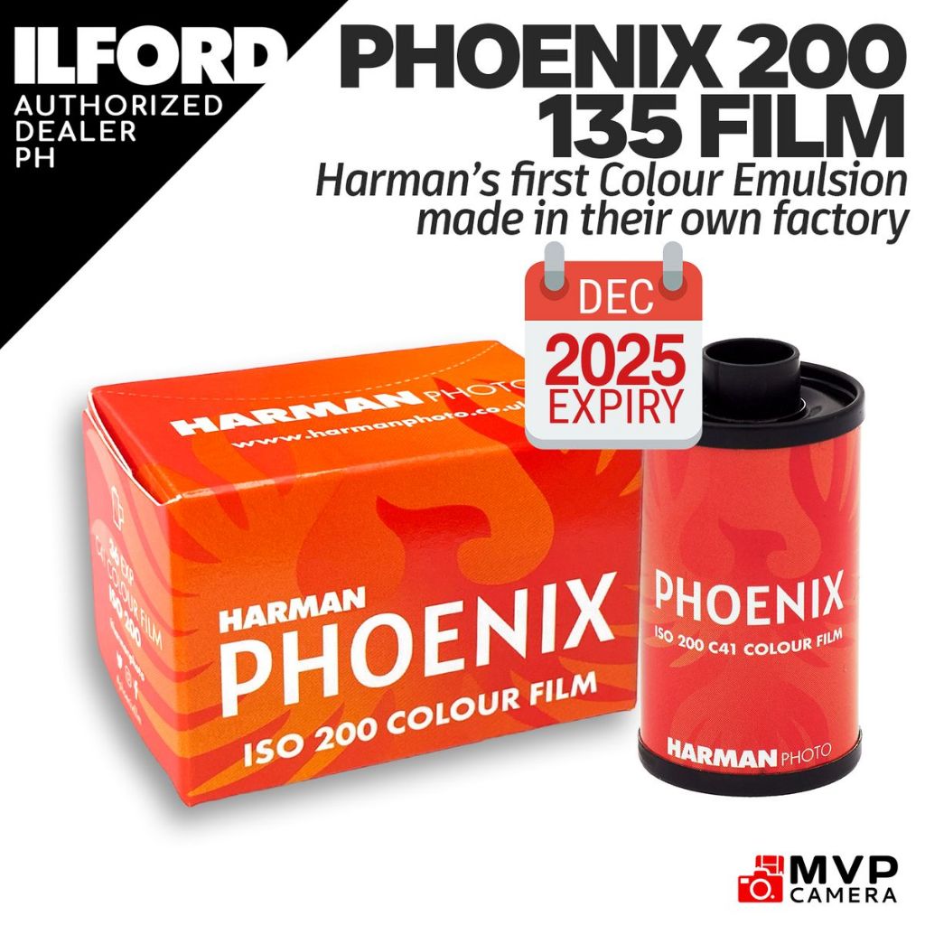 ILFORD HARMAN PHOENIX 200 135 35mm Color Negative Film 36 Exp C41