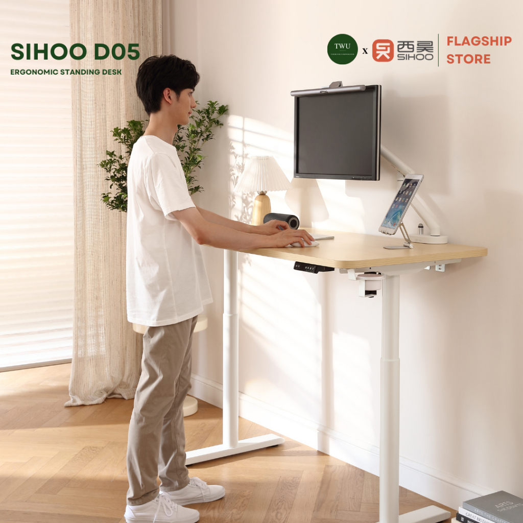 SIHOO Ergonomic Standing Desk Height Adjustable Table Electric