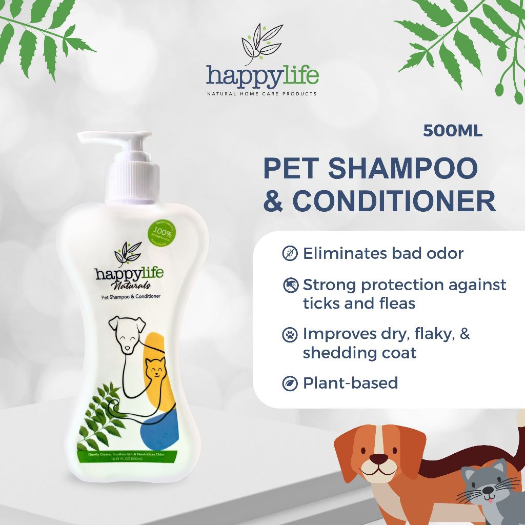 500ml Pet Shampoo and Conditioner for Dogs and Cats, Soothes itch