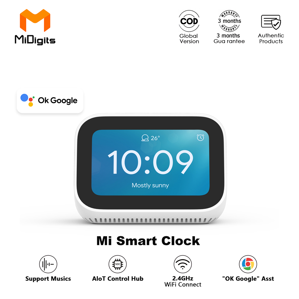Xiaomi Mi Smart Clock Micro USB 5V/2A Bluetooth Speaker BT5.0 2.4GHz Wi