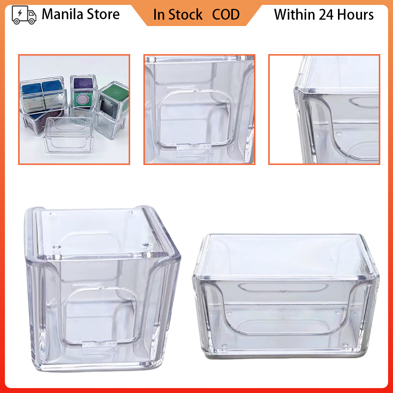 Billiard Pool Cue Chalk Storage Box Acrylic Plastic Chalk Holder