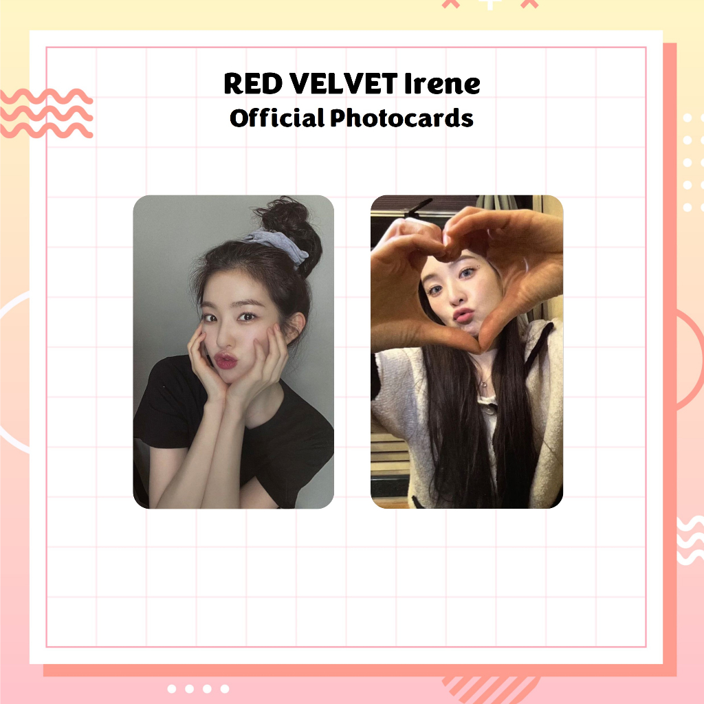 RED VELVET Irene Official Photocards (FMR, Queendom) Shopee Philippines