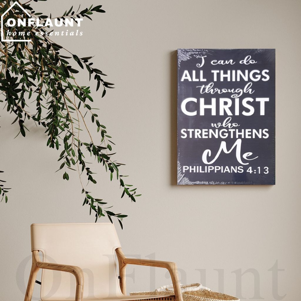 OnFlaunt Wall Decor Bible Verse / Inspirational Quotes Wooden Wall