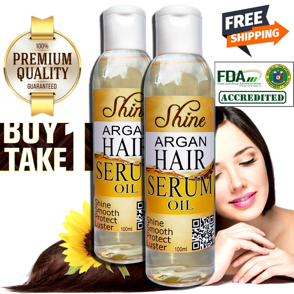 Buy1 Free1 Argan Hair Serum Treatment Oil Original Shem Care Organic