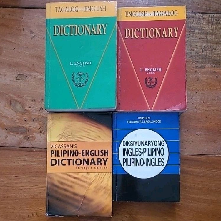 Dictionary English Tagalog Pilipino National Bookstore Paperback