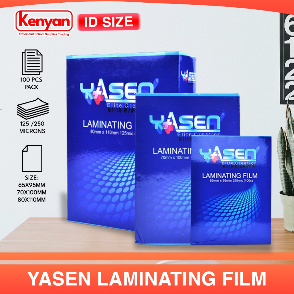Yasen Laminating Film ID Size 65mm/70mm/80mm 125/250 Microns 100