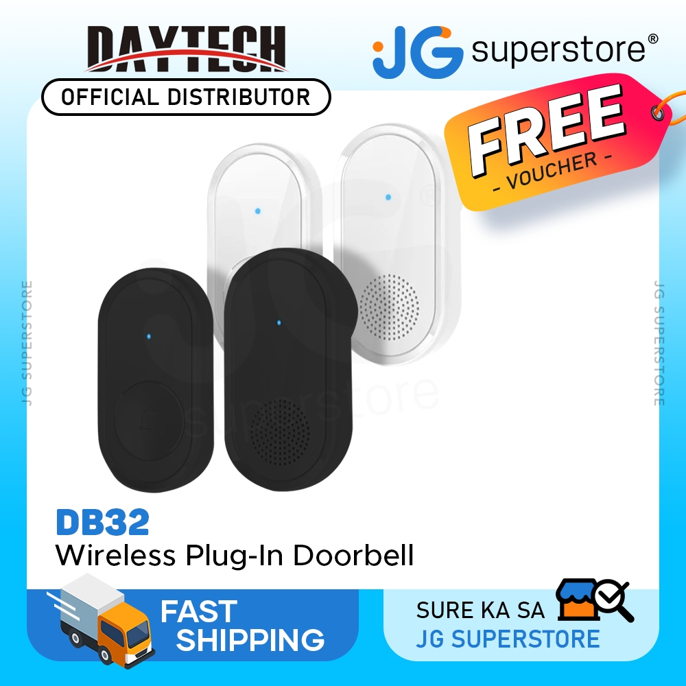 DAYTECH DB32 Smart Wireless Doorbell Plug and Play WaterResistant 200m