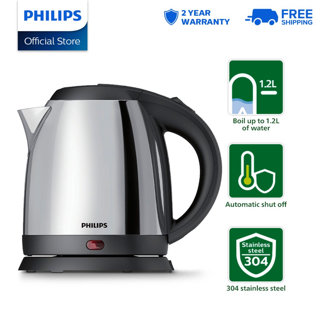 PHILIPS Electric Kettle HD9303/03 1.2L Food grade Stainless Steel