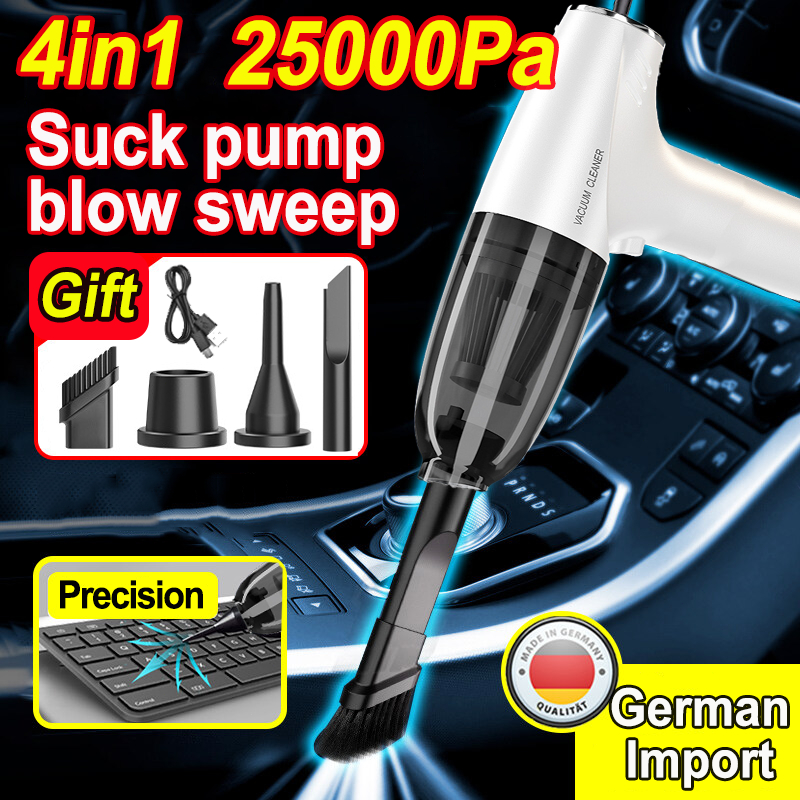 German technology 4in1 wireless vacuum cleaner for car home 25000pa