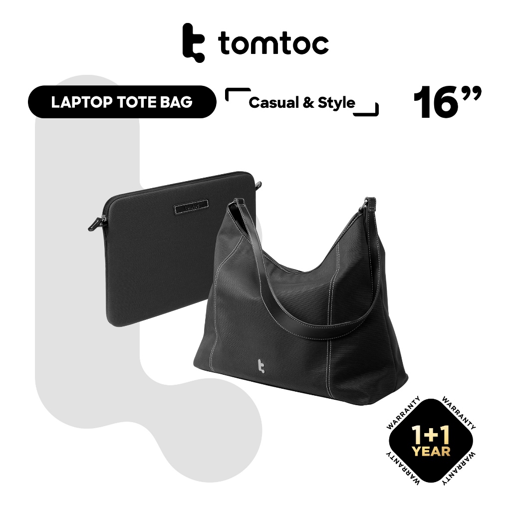 tomtoc 16 Inch Versatile Laptop ToteBag / Women Bag / Ladies Bag