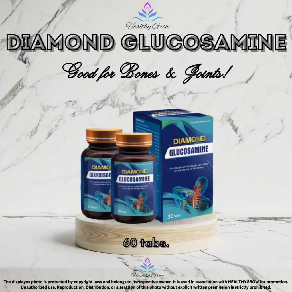 HEALTHYGROW DIAMOND GLUCOSAMINE 2Bottles/1Box 60 Tablets for