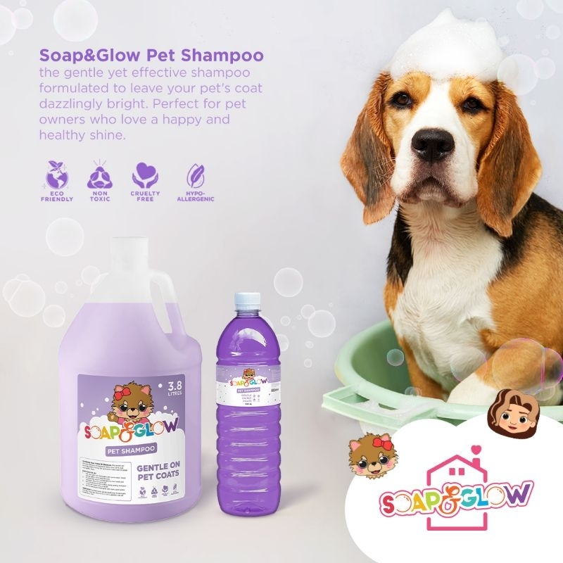 PET SHAMPOO by SOAP&GLOW Gentle on pet coats,Hypoallergenic Shopee