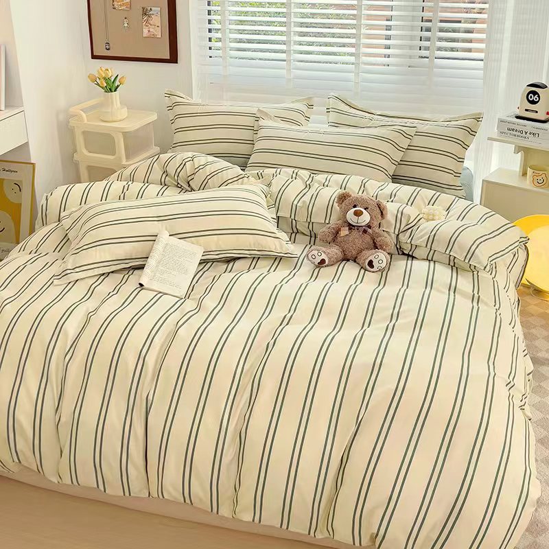 Alshone 4 in 1 Full Garterized Beddings Double Queen King Super Bedsheet High Quality Bedding