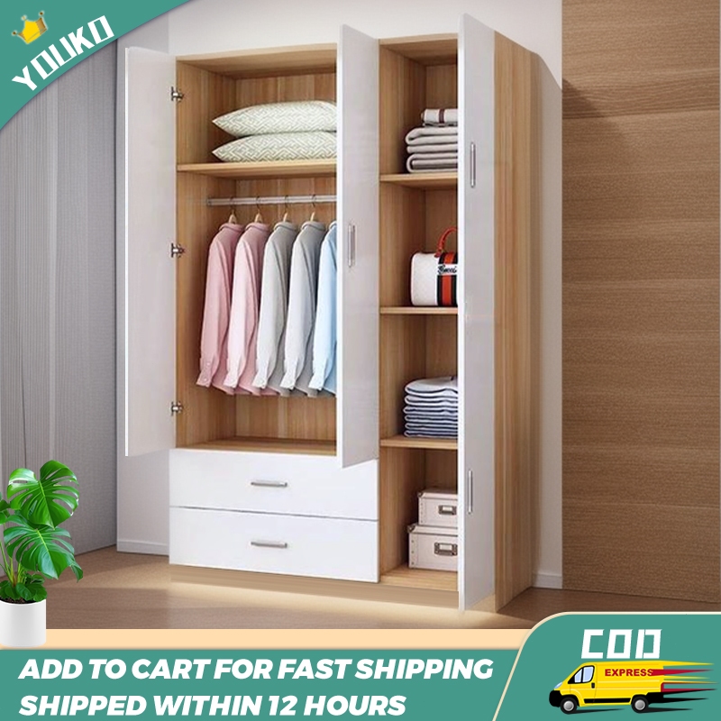 4 Door 180cm for Clothes Wardrobe Small Home Bedroom Rental