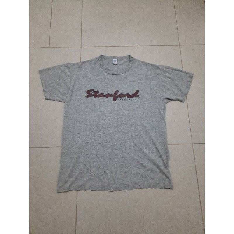 ( Thrift / Ukay ) Russell Athletic Stanford University tee Shopee