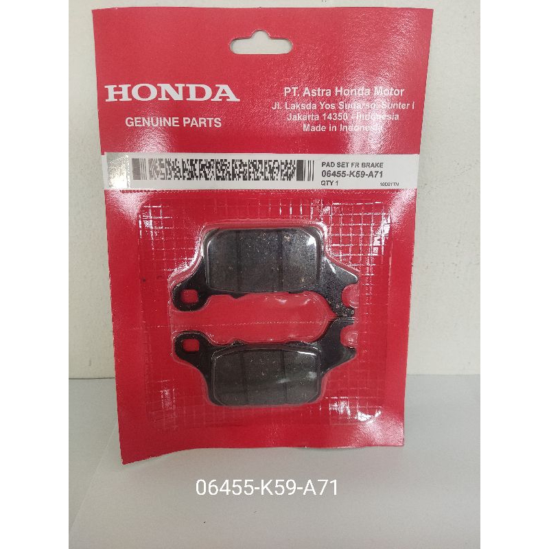 (front)Brake pad Vario, Honda click V2 125/150 Shopee Philippines