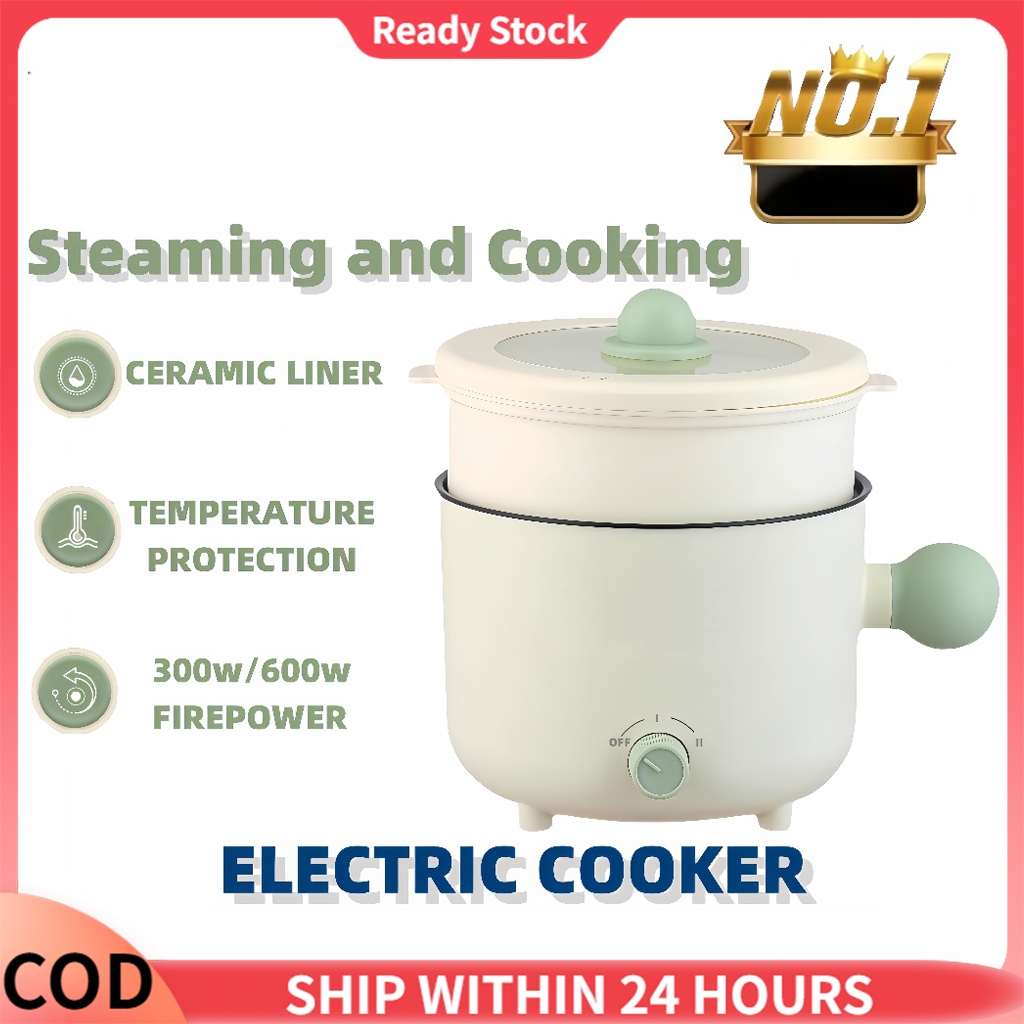 1.8L Electric Pot Electric Hot Pot Mini Electric Cooker Non Stick Pan