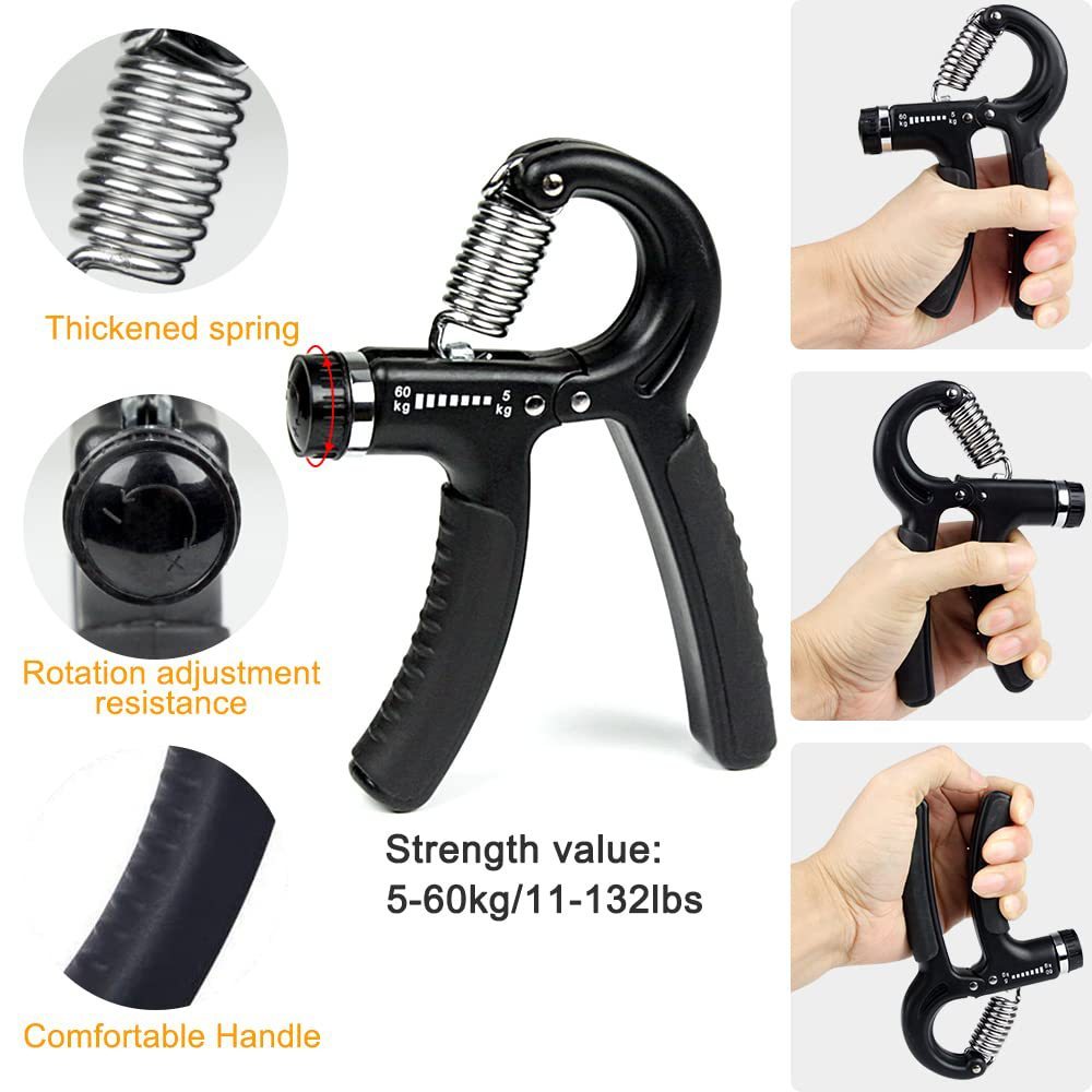 Adjustable Grip Strength Set Five Finger Tension Exerciser Wrist