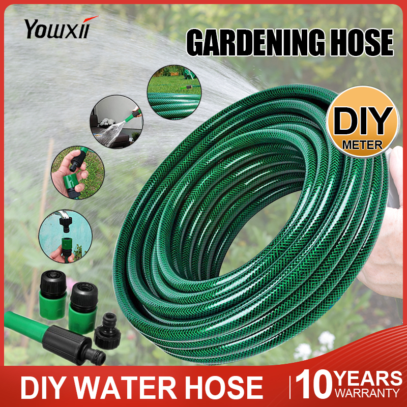 Yowxii Soft DIY Garden Hose Flexible Water Hose PVC With Hose Nozzle