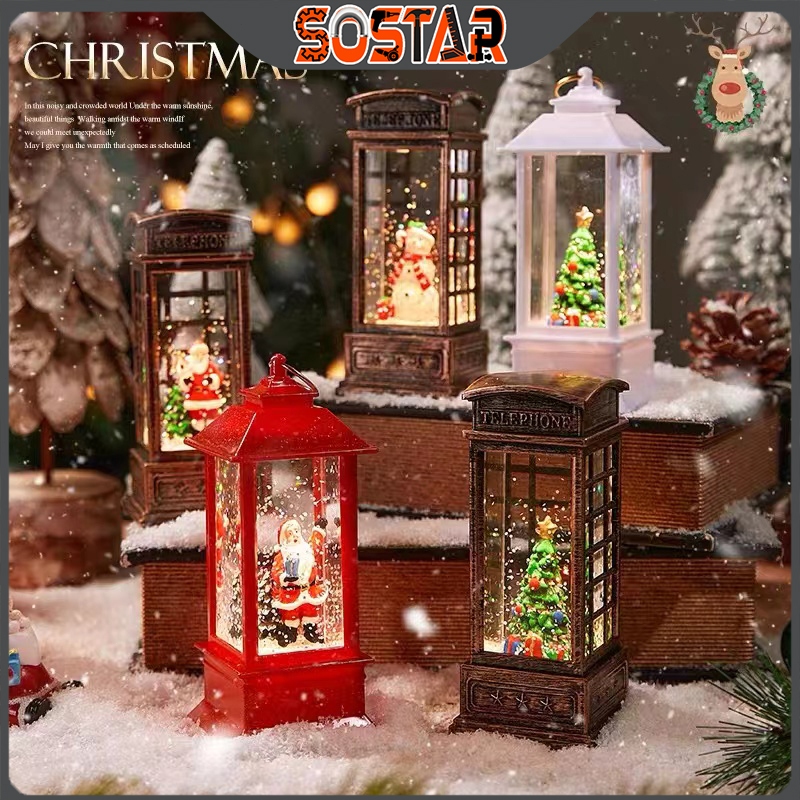 Christmas LED Light House Xmas Gift Ornaments Christmas DIY lights