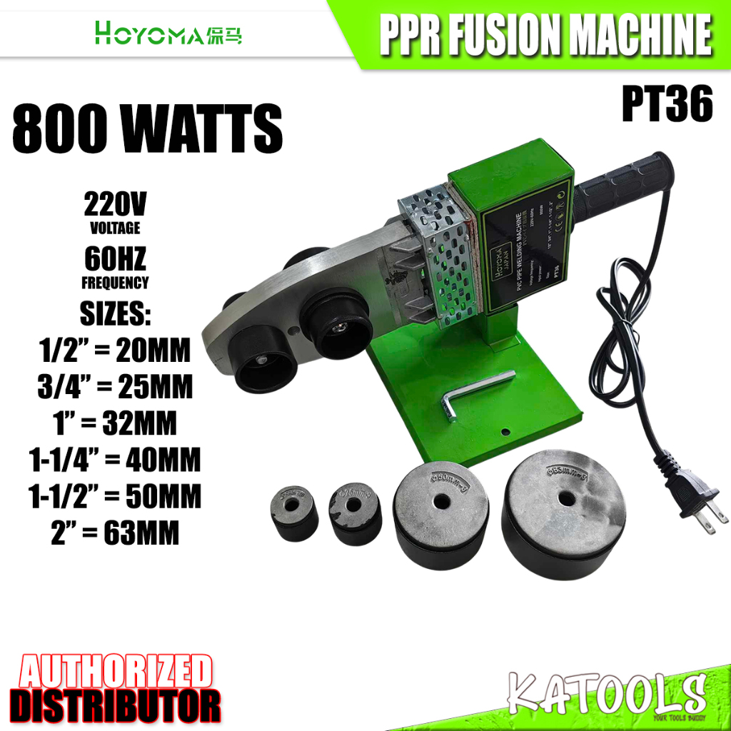 KATOOLS Hoyoma Japan PT36 PVC Pipe Welding Machine PPR Fusion Machine