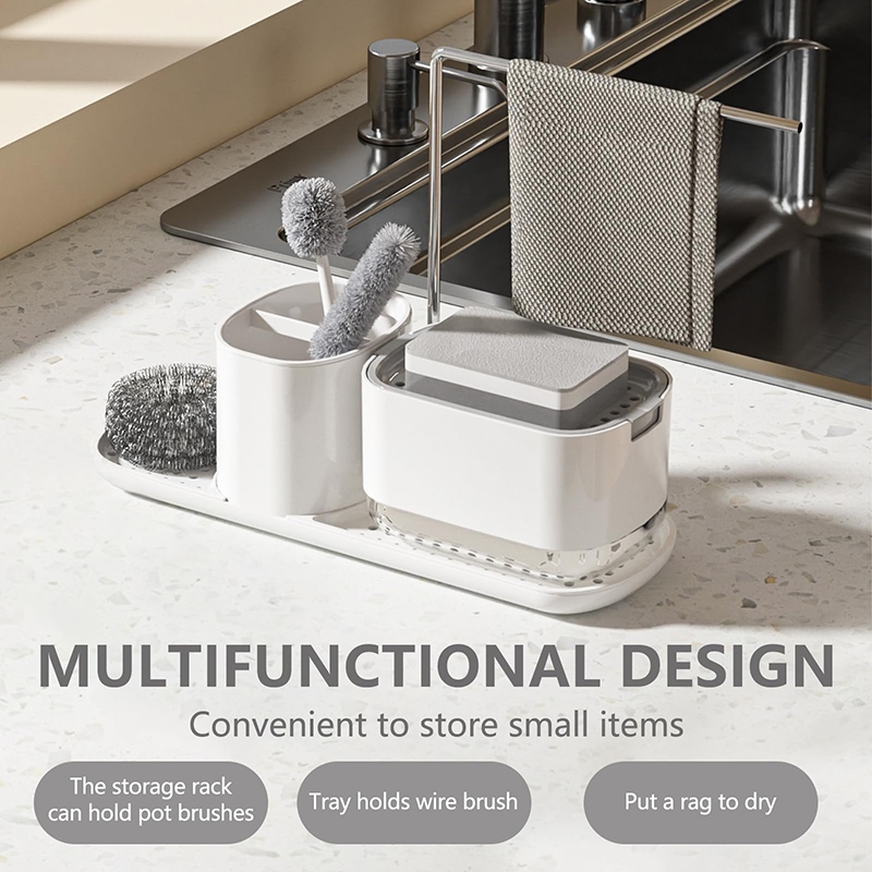 2in1 3in1 4in1 Layer Dishwashing Liquid Pump Dispenser Kitchen Sink