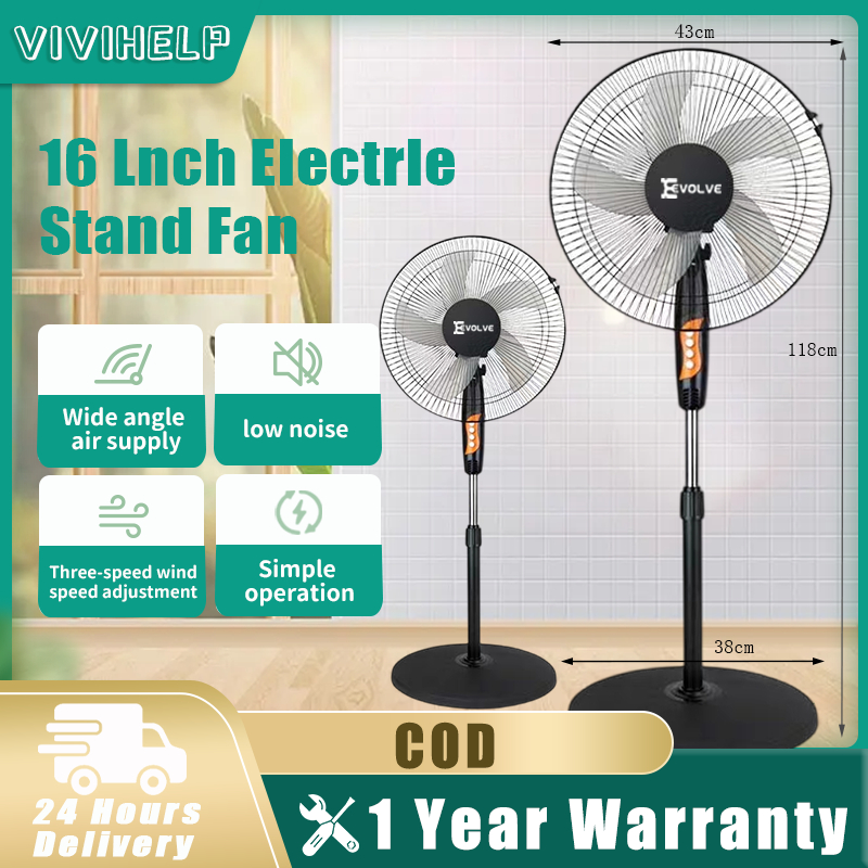 VIVIHELP electric fan stand fan 5 blades affordable electric fan with