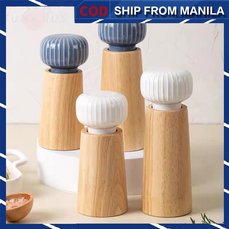 grinder bottle manual salt pepper mill grinder Mueller spice sauce