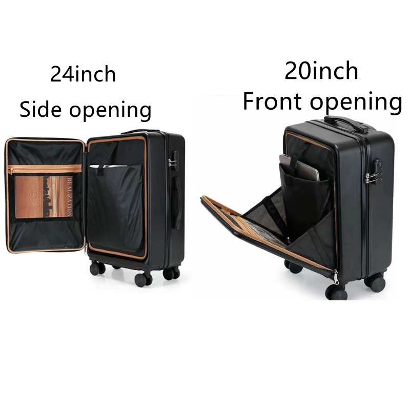 CHANGEMOORE Luggage Front Open Luggage Travel Bag Trolley Hand Carry On Luggage 7kls Suitcase