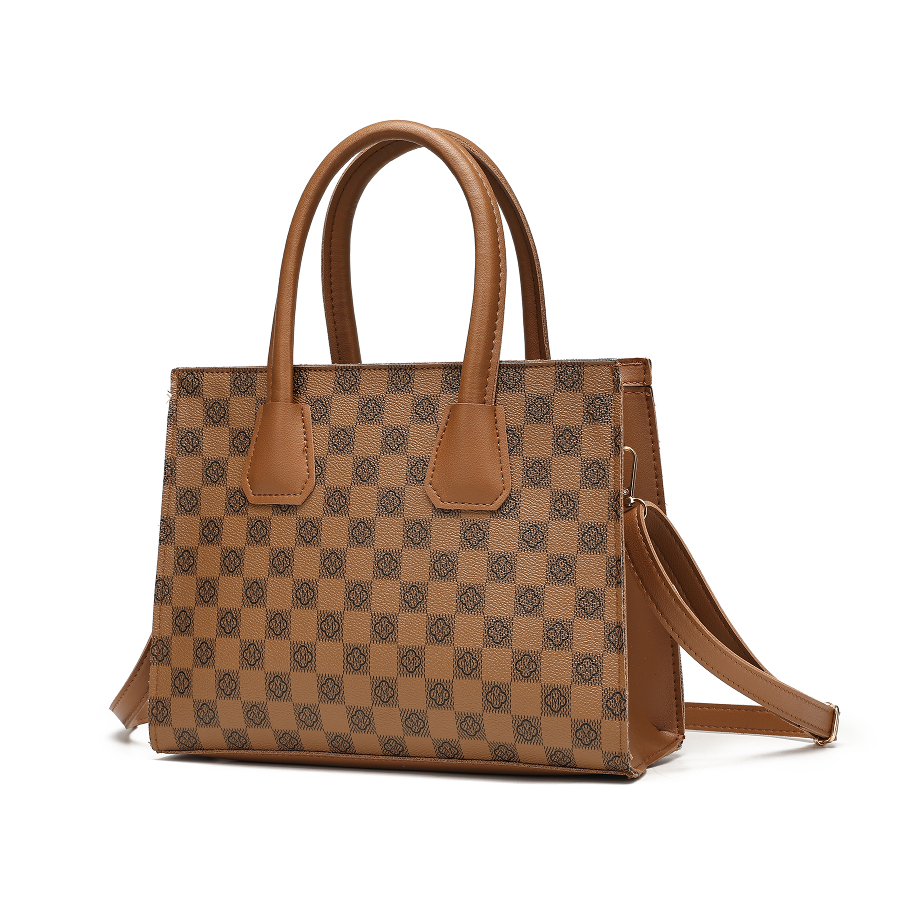 Mumu 5025 Retro 2 Way Square Medium Leather Fashion Sling Bag Office