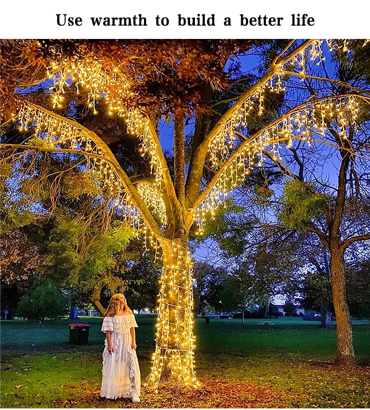 Christmas LED Lcicle Lights LED Outdoor Waterproof String Light Curtain