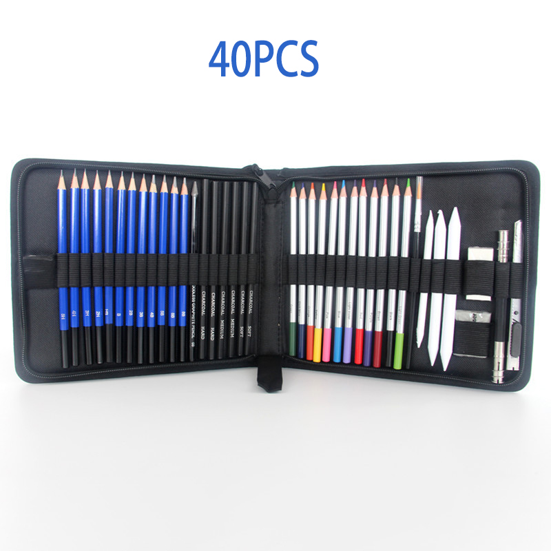Sketch Pencils Set Professional Drawing Art Pencils Eraser Kit Portable