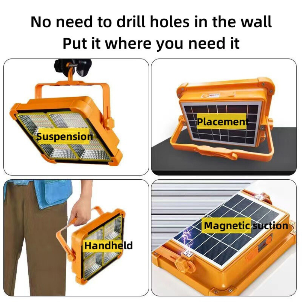 HED Solar Emergency Light with Power Bank Function Portable Outdoor