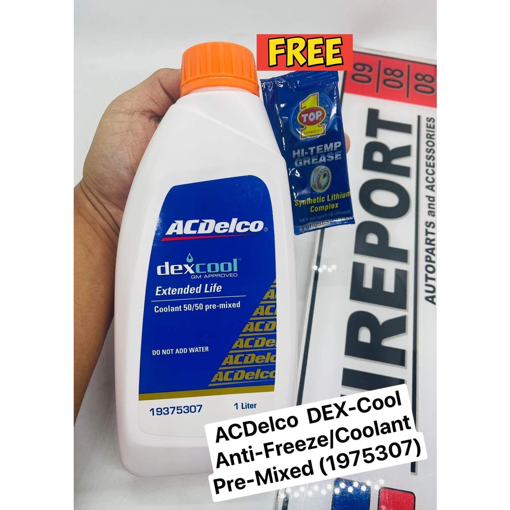 ACDelco DEXCOOL AntiFreeze/Coolant 1L PreDiluted 50/50 dexcool