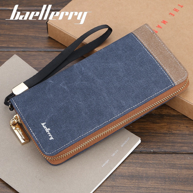 Baellerry New Men's and Women's Long Wallet South Korea Edition Multi
