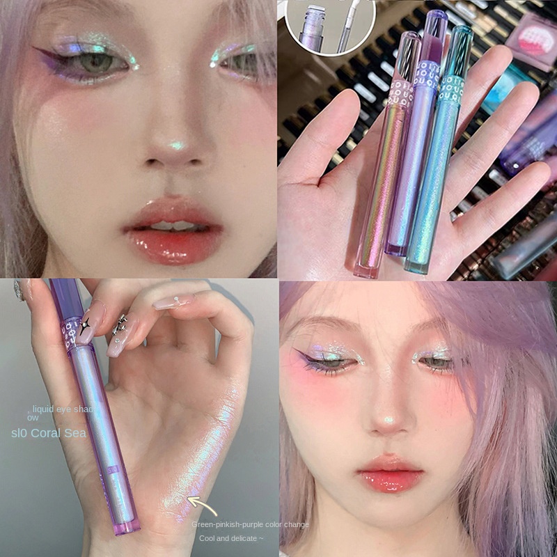 Gilt Fantasy Liquid Eye Shadow Fine Flash Makeup Pearlescent Water