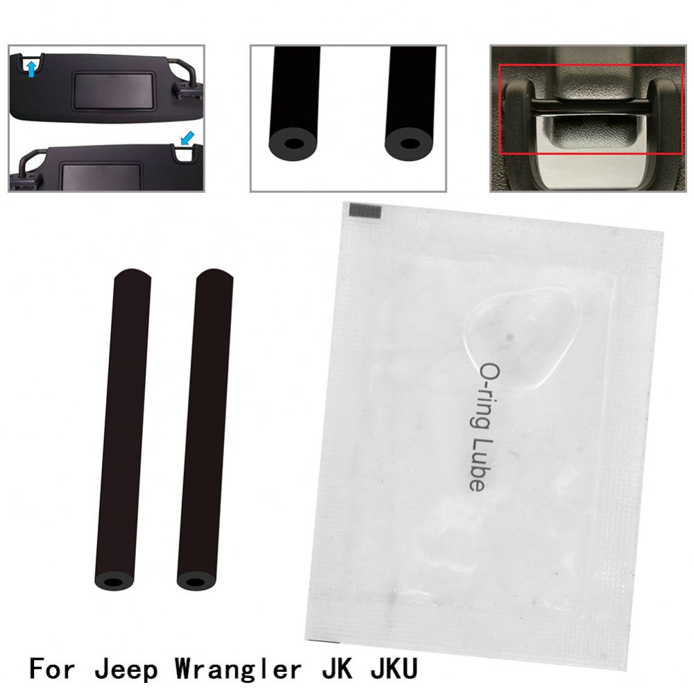 Sun Visor Repair Kit Left & Right Sun Visor Black For-Jeep Wrangler JK