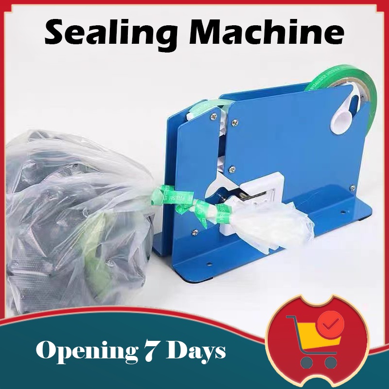 K8 Tape Bag Sealer Poly Bag Sealer Machine Shop Supermarket 12mm Metal