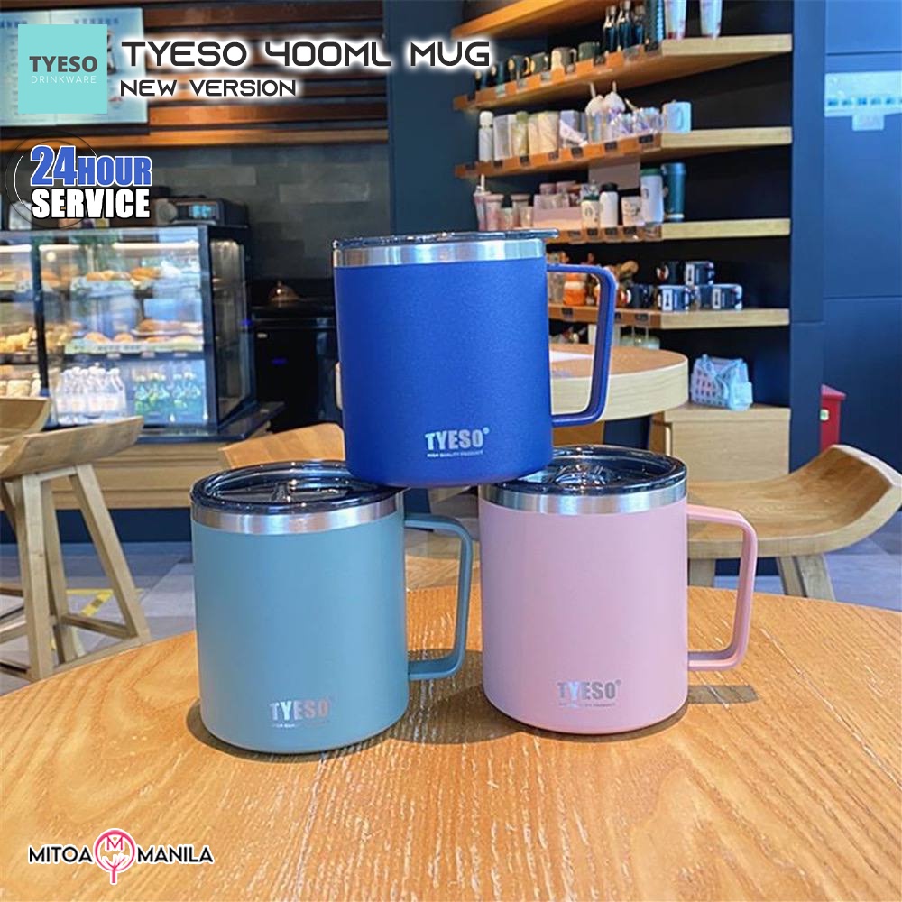 Tyeso Vacuum Insulated Mug with Lid 400mL 304 Stainless Steel Material