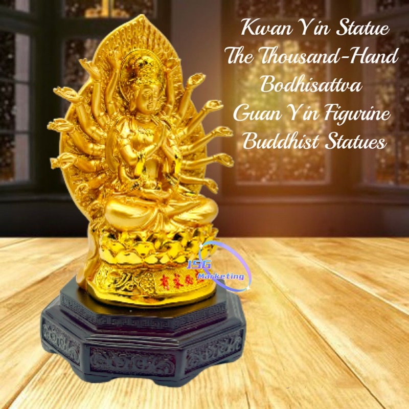 Thousand Hand Guan Yin Buddha Statue Feng Shui l Kwan Yin Sculpture