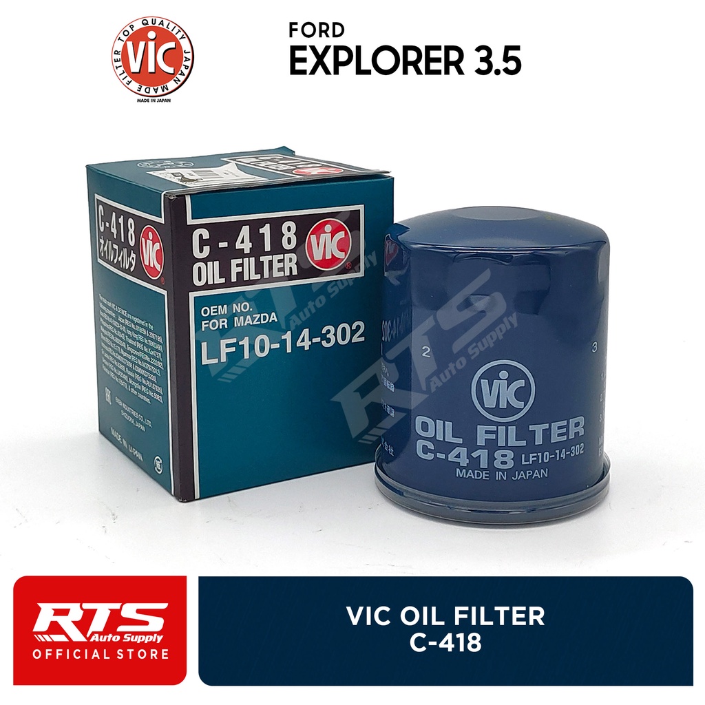 Vic Oil Filter Ford Explorer 3.5 2012 Up C418 1pc Shopee Philippines