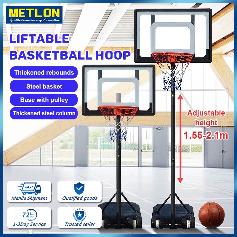 Outdoor Basketball Training Hoop Height Adjustable Portable Basketball