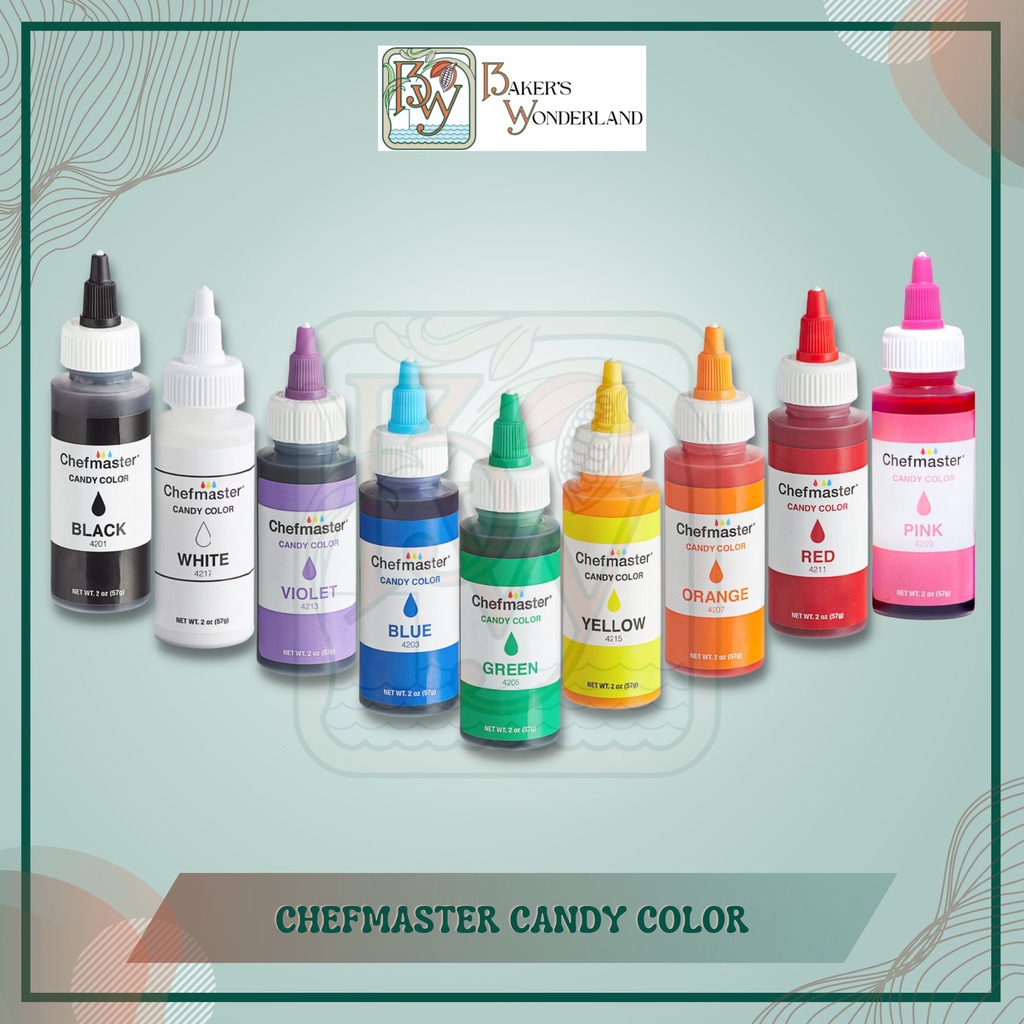 Chefmaster Candy Colors 2oz (Oilbased Food Coloring) Shopee Philippines